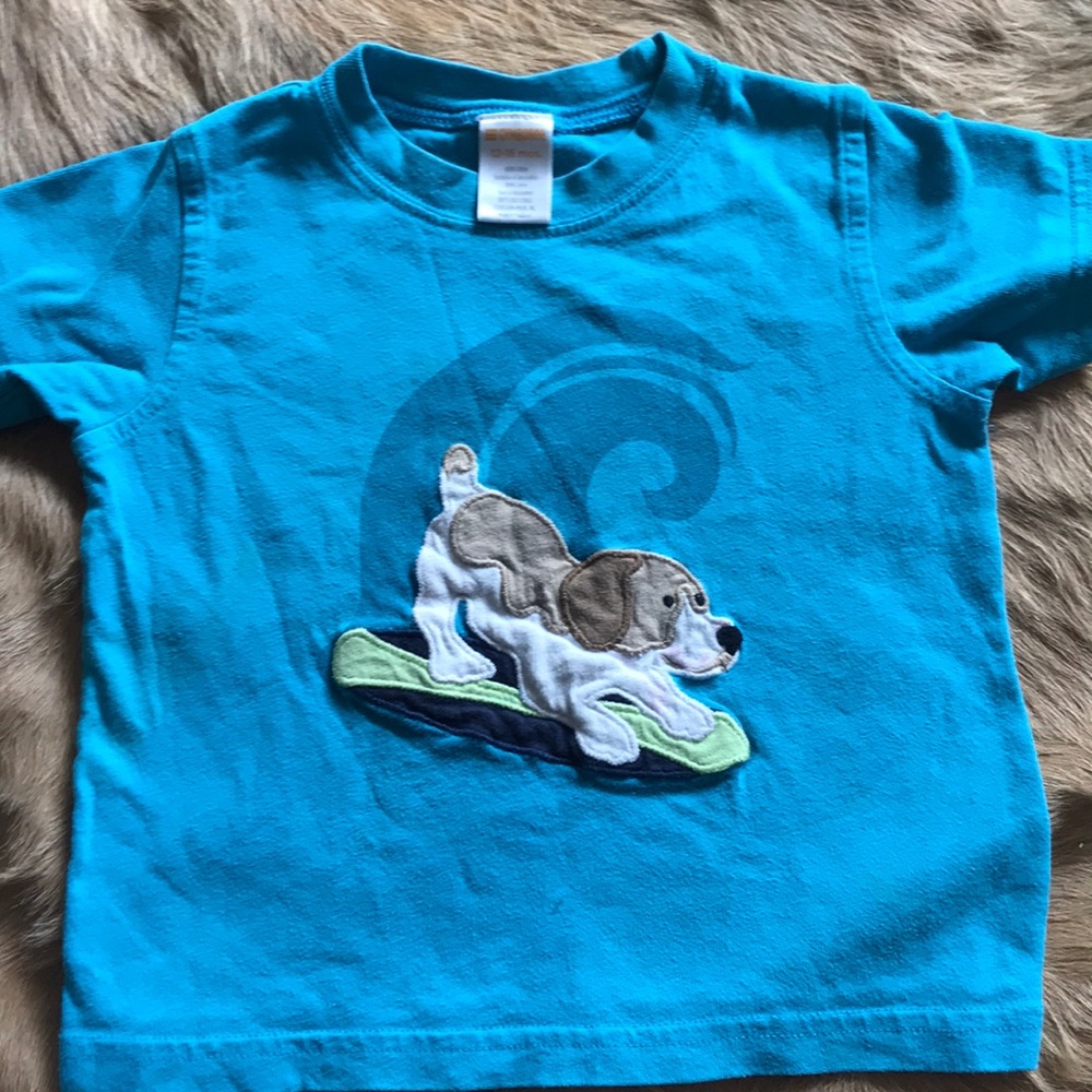 Cute surfing dog toddler T-shirt.